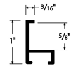 Nielsen Aluminum Moulding Profile 33 color 50 is a narrow, flat top profile offering basic simplicity.

Profile 33 has 1 " deep sides, and will hold artwork, mats, backing, and glazing up to a total of 5/8 ".